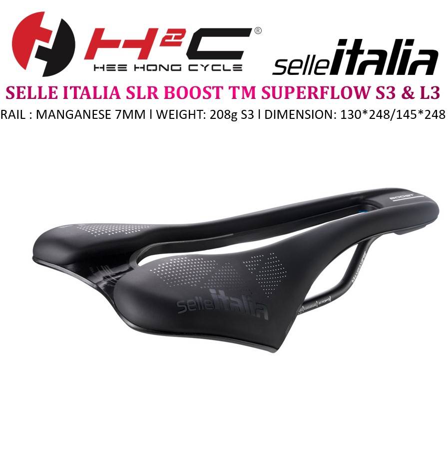 SELLE ITALIA SLR BOOST TM SUPERFLOW S3 & L3
